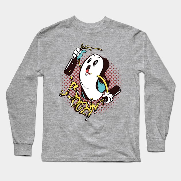 Boozin' Halloween T-shirt Long Sleeve T-Shirt by Gigi's Shop